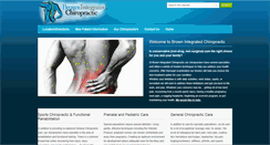 Desktop Screenshot of brownintegratedchiropractic.com