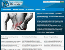 Tablet Screenshot of brownintegratedchiropractic.com